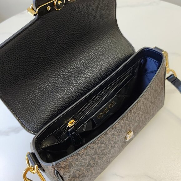 Navy Blue Michael Kors Fleur Ladies Crossbody Underarm Bag - Picture 10 of 10